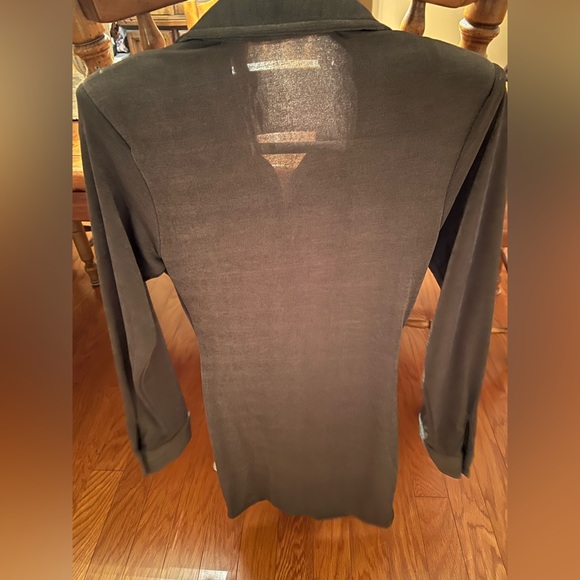 The Post Green Ruched Dress - Picture 2 of 4